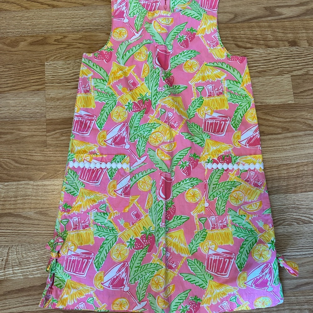 Lilly Pulitzer Pink and Green Tropical Dress